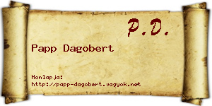 Papp Dagobert névjegykártya